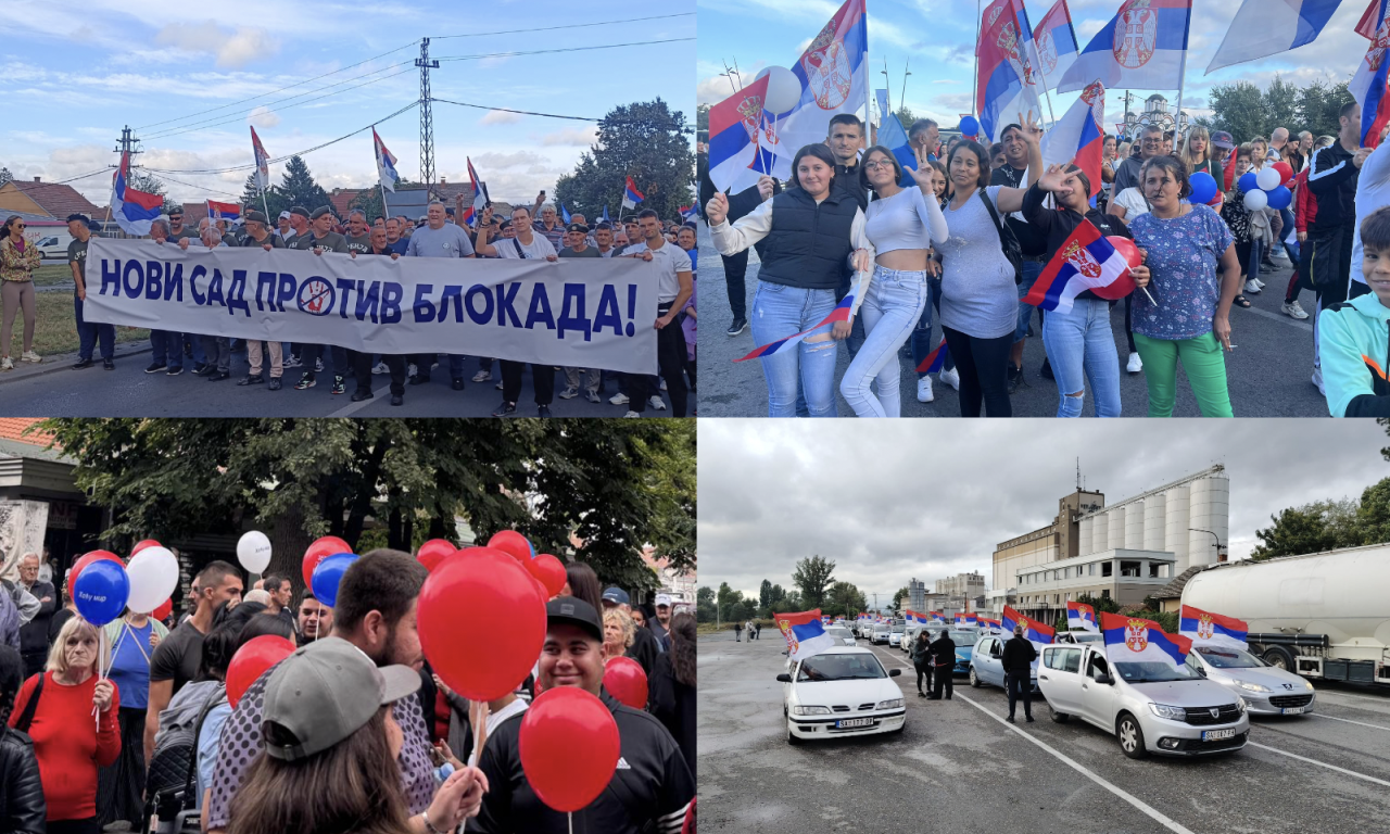 GRAĐANI USTAJU PROTIV BLOKADA Masovno izlaze na ulice, viore se trobojke... Pogledajte okupljanja širom Srbije (VIDEO)