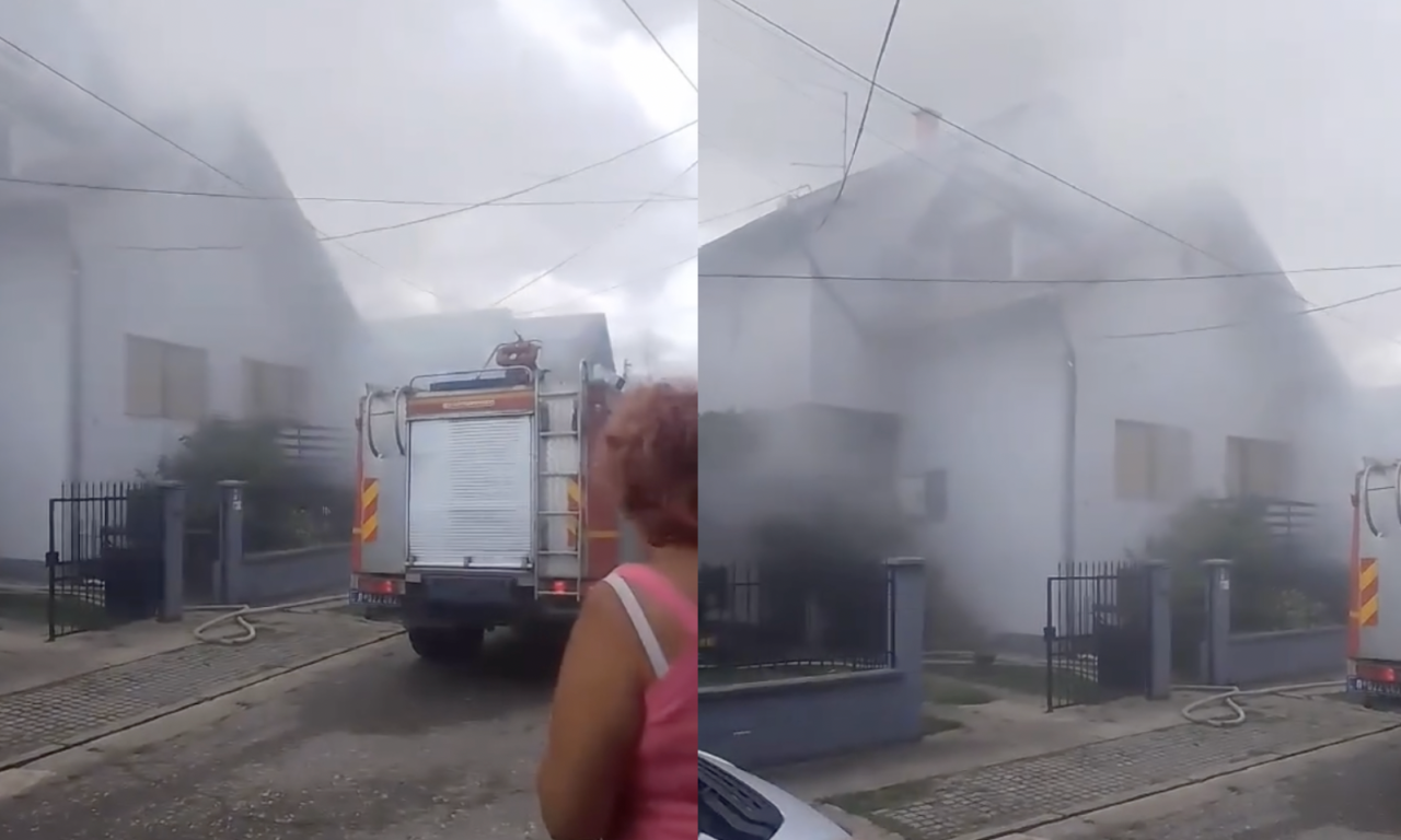 VELIKI POŽAR U SOMBORU, ODJEKUJU DETONACIJE Ima povređenih u buktinji koja guta kuću (VIDEO)