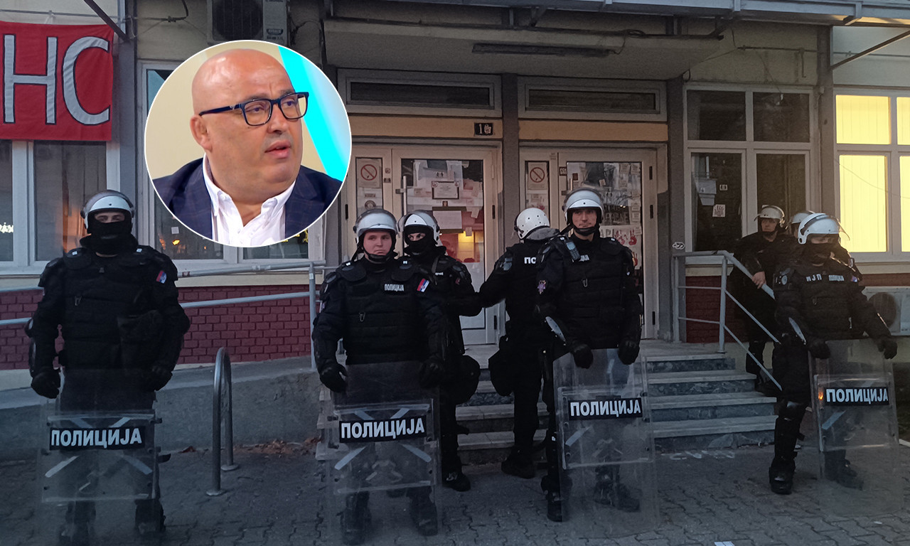 DEKAN PATRIK DRID UŠAO NA DIF KROZ PROZOR Blokaderi su još uvek u zgradi fakulteta - stigla i policija (FOTO+VIDEO)