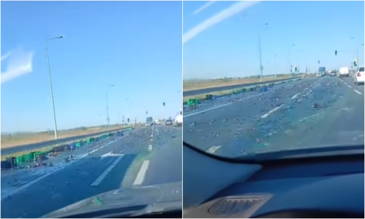 HAVARIJA NA ZRENJANINCU, NE VIDI SE PUT OD STAKLA Oprez ako idete ovuda! Stvara se i gužva (VIDEO)