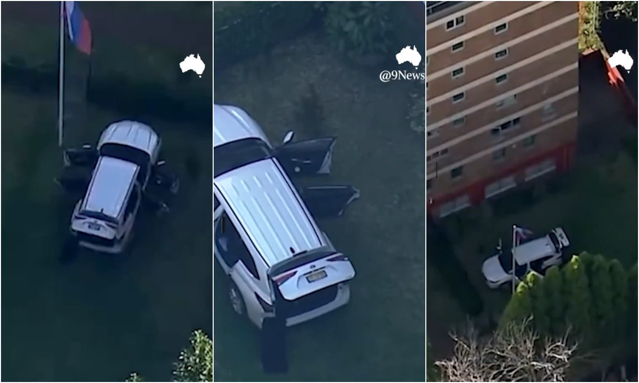 KOLIMA SE ZAKUCAO U RUSKI KONZULAT Razvalio kapiju, pa digao policiju na noge! Pogledajte dramu sa lica mesta (VIDEO)