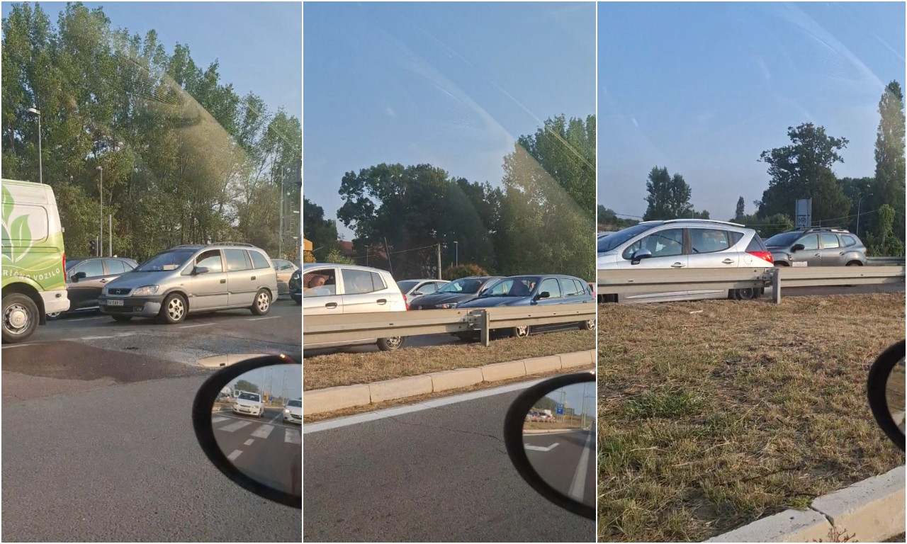 KOLAPS NA PRILAZU PANČEVAČKOM MOSTU Automobili mile (VIDEO)