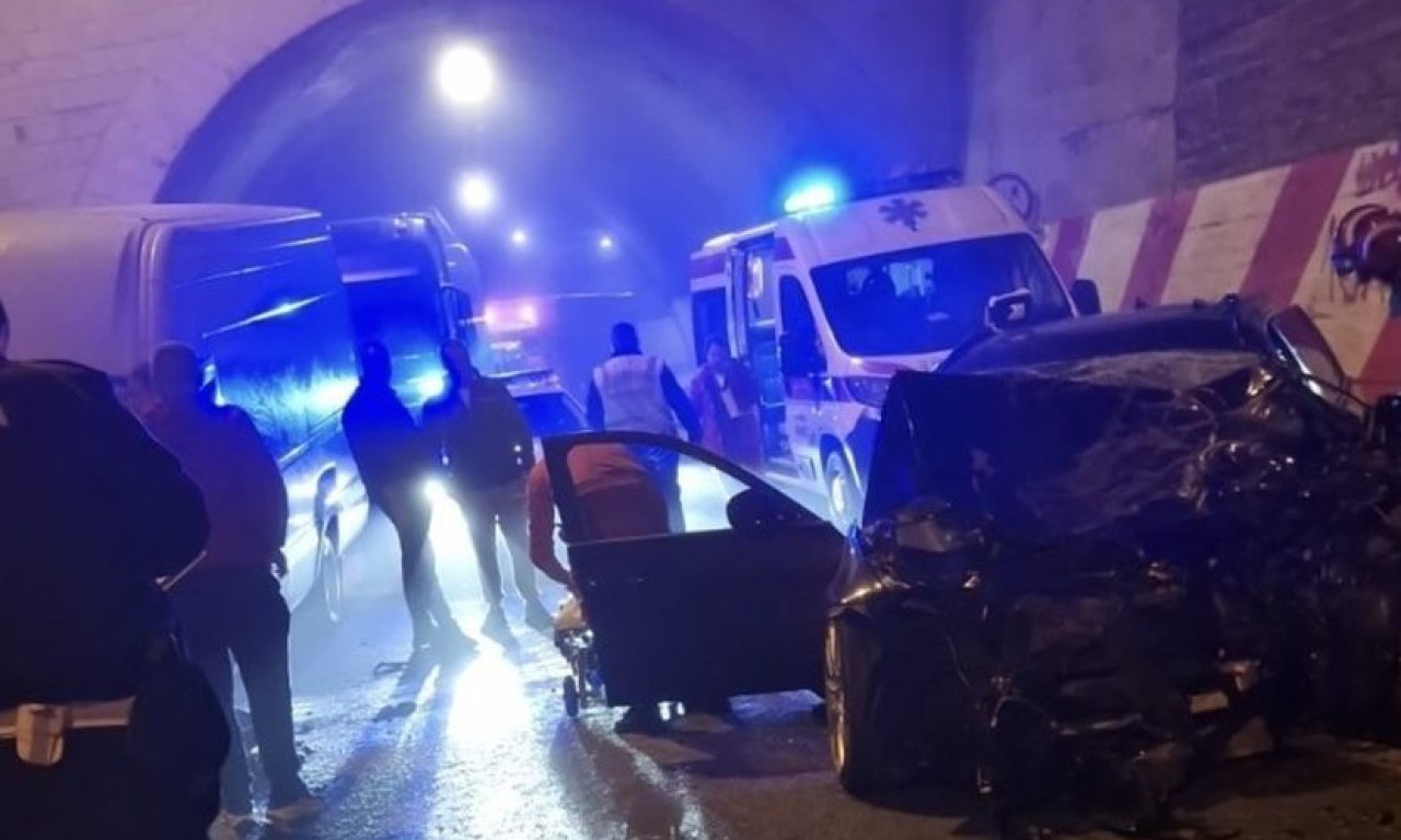 BROJ SE POVREĐENI Težak lančani sudar u tunelu Laz