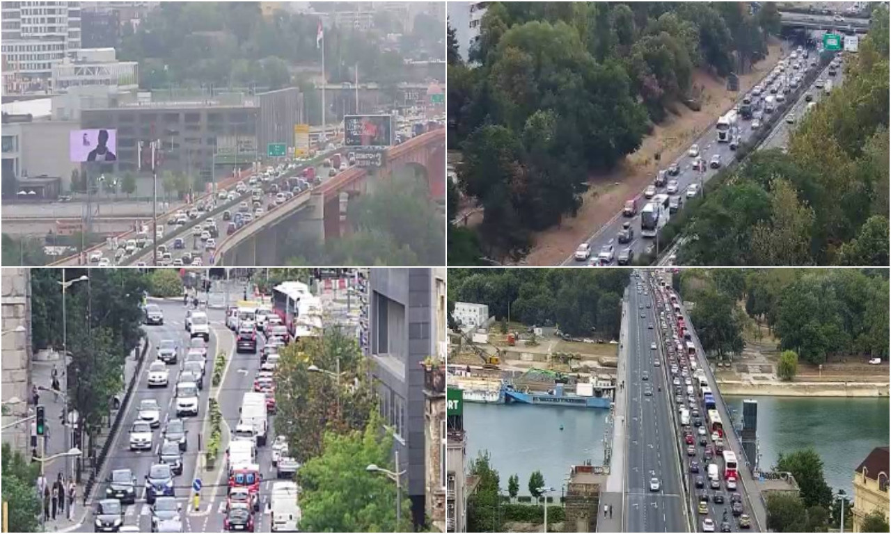 KOLAPS U BEOGRADU! Kolone automobila trenutno mile u ovim delovima grada (FOTO)