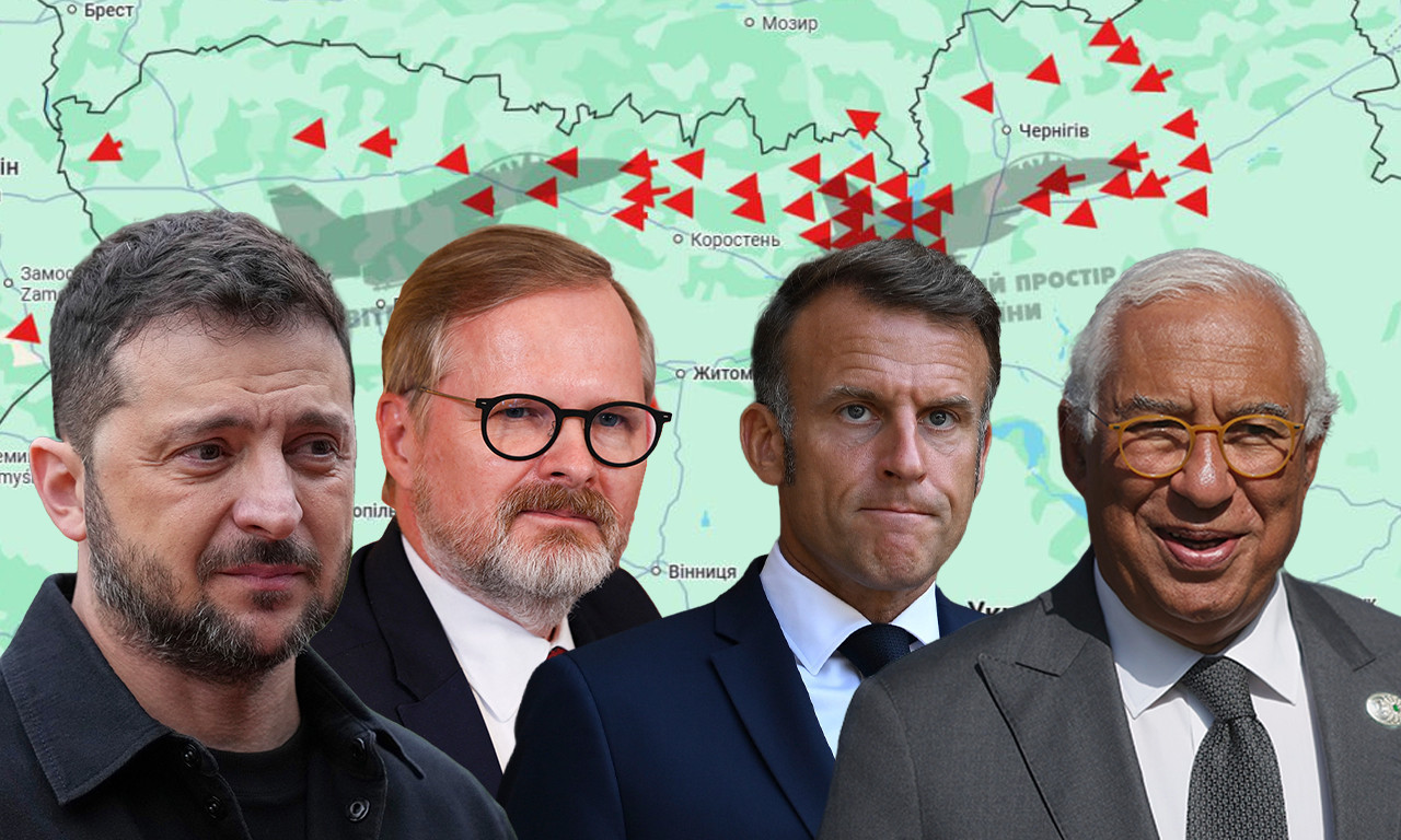POLITIČKI LIDERI EVROPE UJEDINJENI Košta, Makron, Zelenski i Tajani osudili probijanje poljskog neba ruskim dronovima