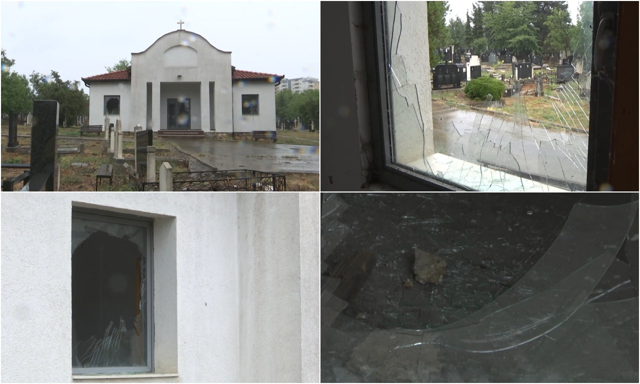 U PRIŠTINI UNIŠTENA KAPELA NA PRAVOSLAVNOM GROBLJU Pogledajte ovaj užas! (VIDEO)