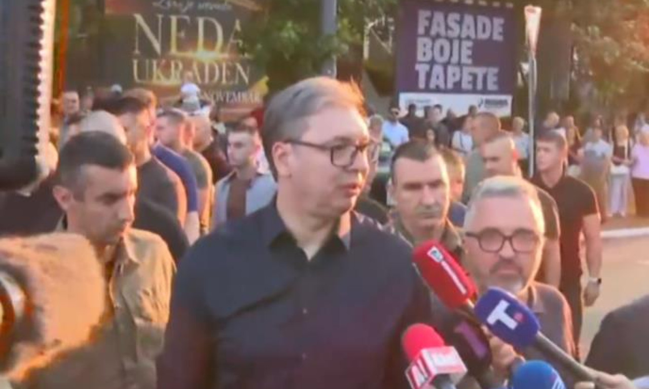 VUČIĆ SA MASOM NARODA NA BANJICI: Razgovaramo da se pomirimo sa našim sestrama i braćom, propala je obojena revolucija