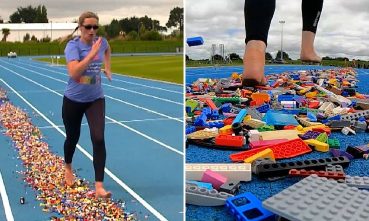 MAMA BOSA TRČALA PO LEGO KOCKICAMA Pogledajte kako joj je uspelo da roditeljsku muku pretvori u Ginisov rekord (VIDEO)
