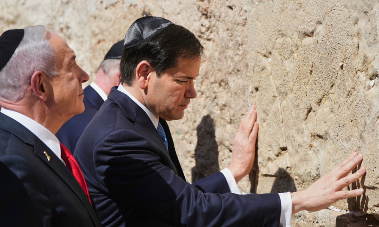 NETANJAHU POSLE POSETE ZAPADNOM ZIDU SA RUBIOM: Savez SAD-Izrael neuništiv kao kamen