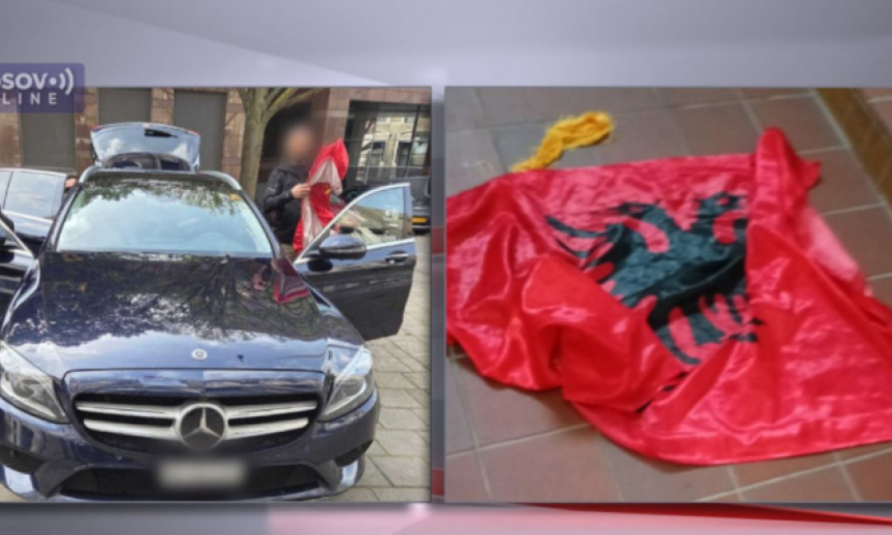 INCIDENT U HAGU Na ulazna vrata ambasade Srbije postavljena tzv. OVK zastava