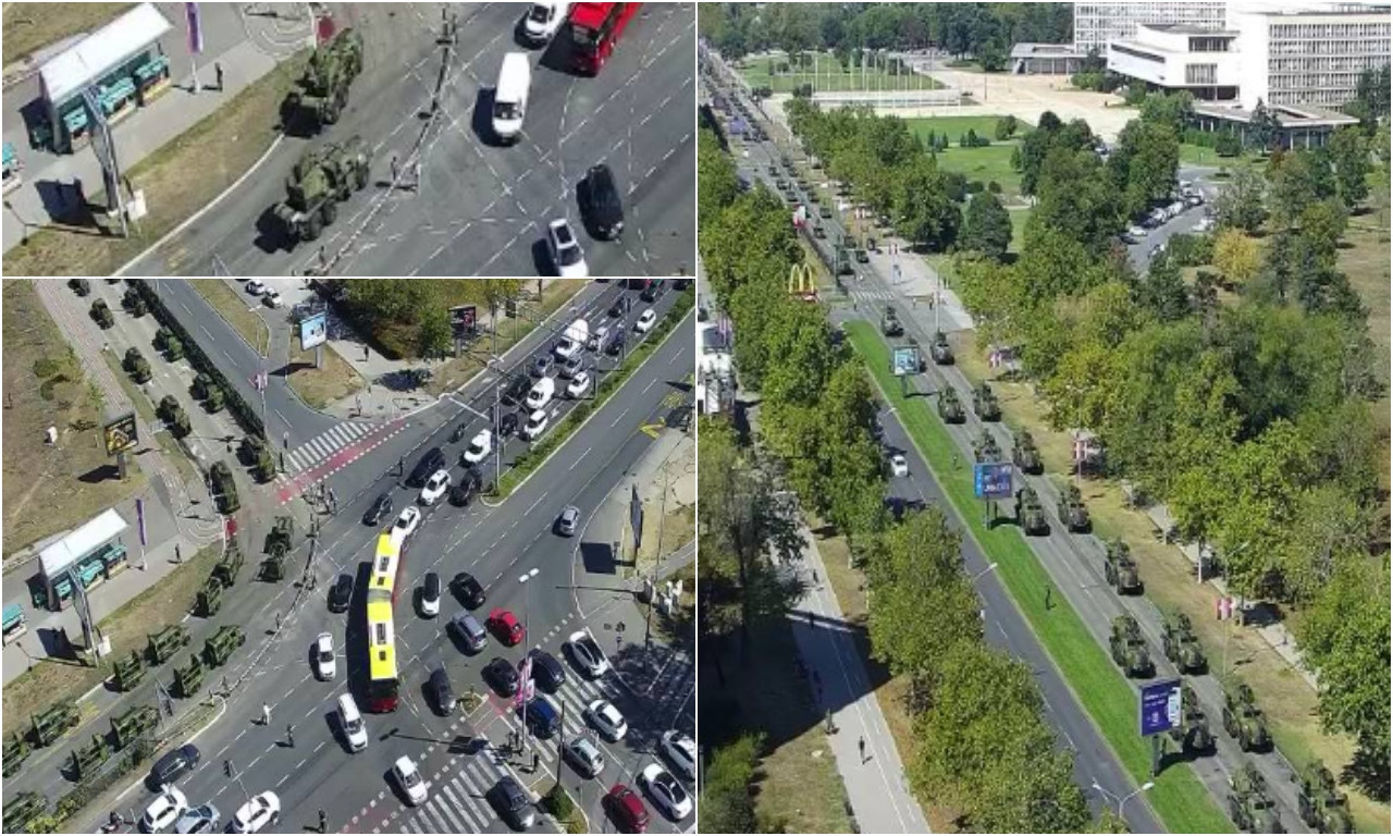 PROBA VOJNE PARADE Kobre, Vojna gimnazija, Garda - pogledajte spektakl ispred Palate Srbija (FOTO)