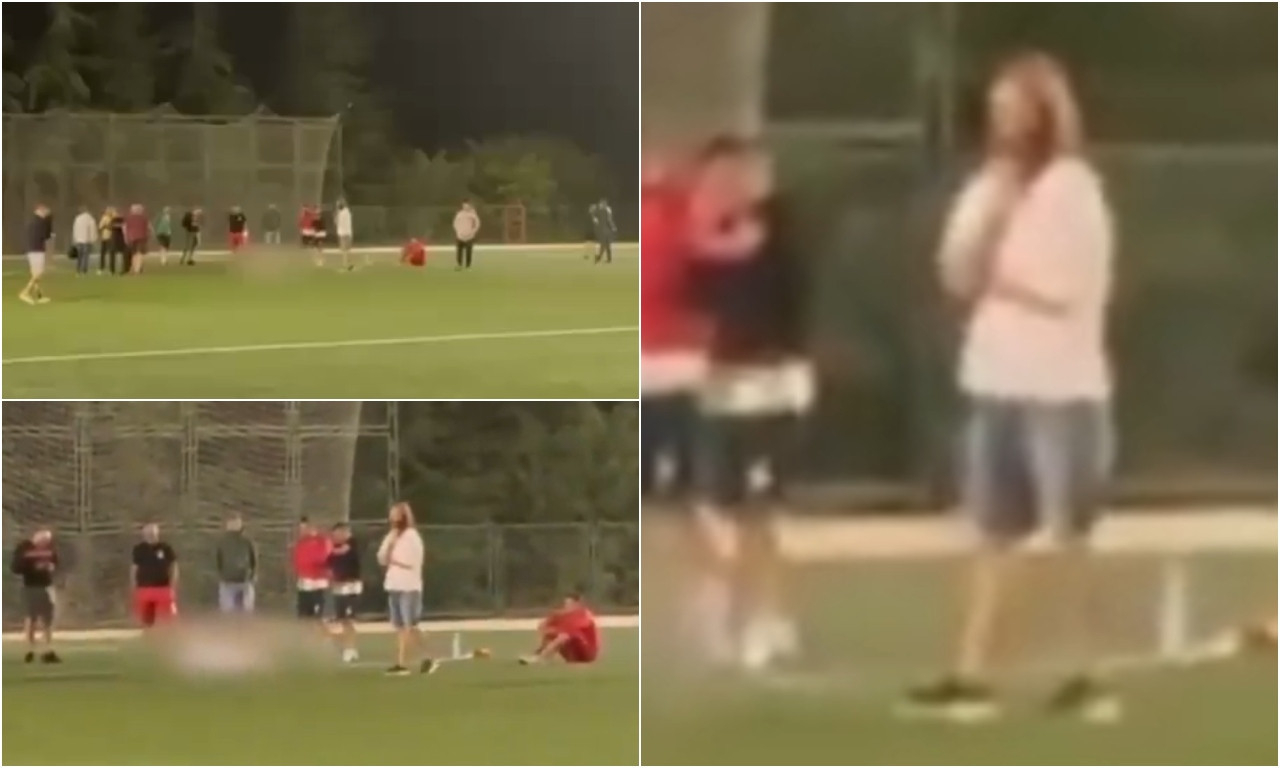 SNIMAK SMRTI DEJANA MILOVANOVIĆA LEDI KRV U ŽILAMA Igrači panično trčali da pomognu, ali spasa nije bilo (VIDEO)