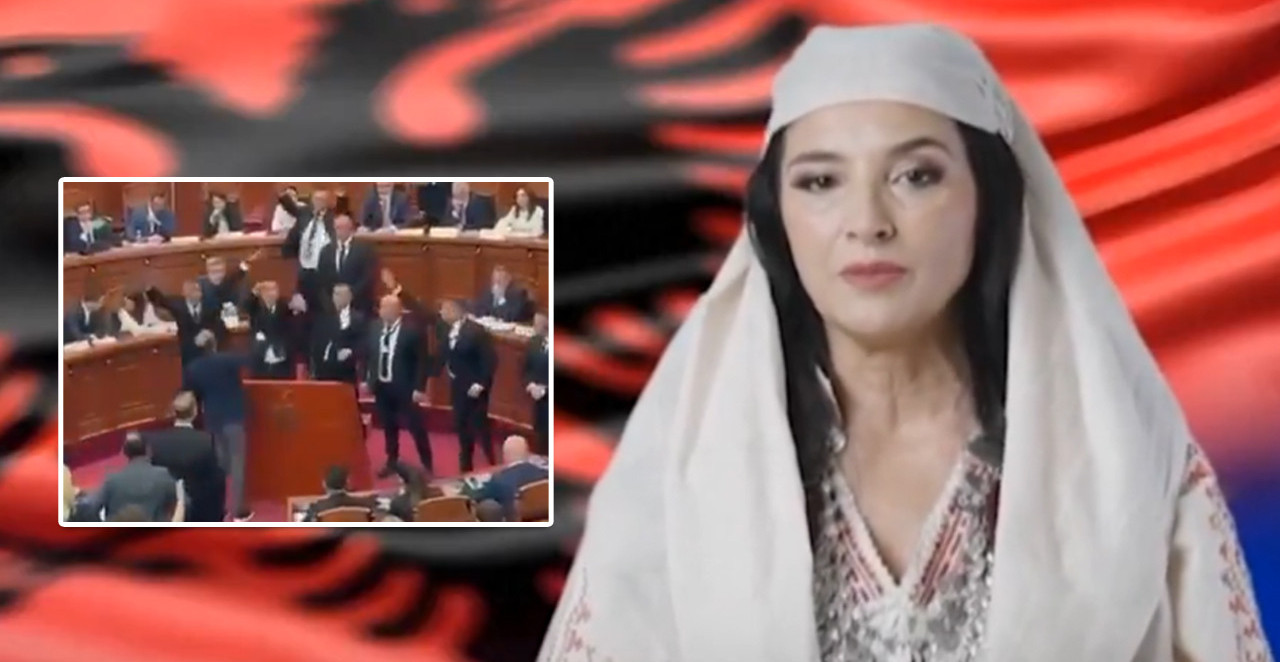 AI MINISTARKA IZAZVALA CIRKUS U ALBANSKOJ SKUPŠTINI Flaše lete ka Ediju Rami, prizor koji se prepričava! (VIDEO)