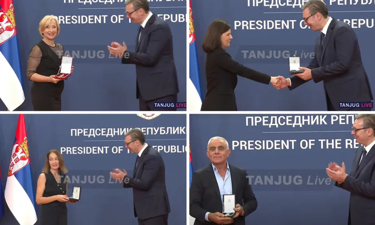 PREDSEDNIK VUČIČ URUČIO ODLIKOVANJA POVODOM DANA ZASTAVE (FOTO)