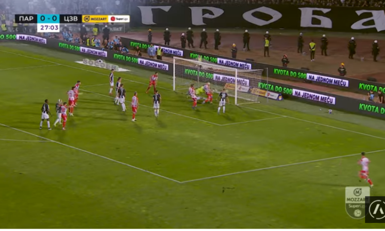 OVAKO JE ZVEZDA POVELA U DERBIJU Elšnik utišao Humsku, prekid koban po crno-bele (VIDEO)