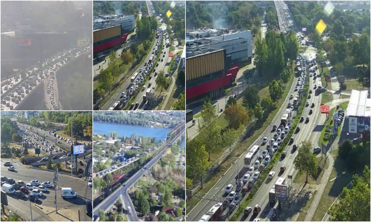 KOLAPS U BEOGRADU, GAZELU ZAOBIĐITE! Kolone automobila trenutno mile u ovim delovima grada (FOTO)