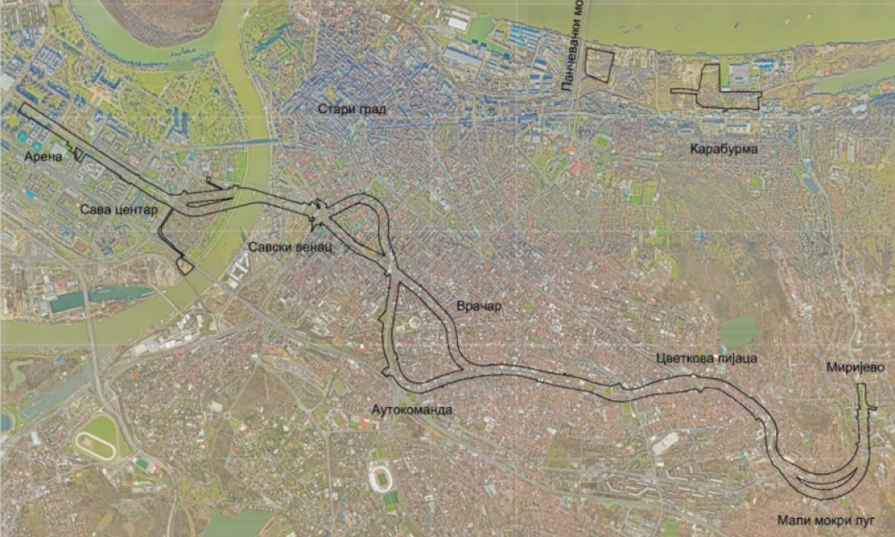 PROMENE NA TRASI BEOGRADSKOG METROA Uvode se nove stanice! Ključna su čvorišta, a evo i gde će biti (MAPA)