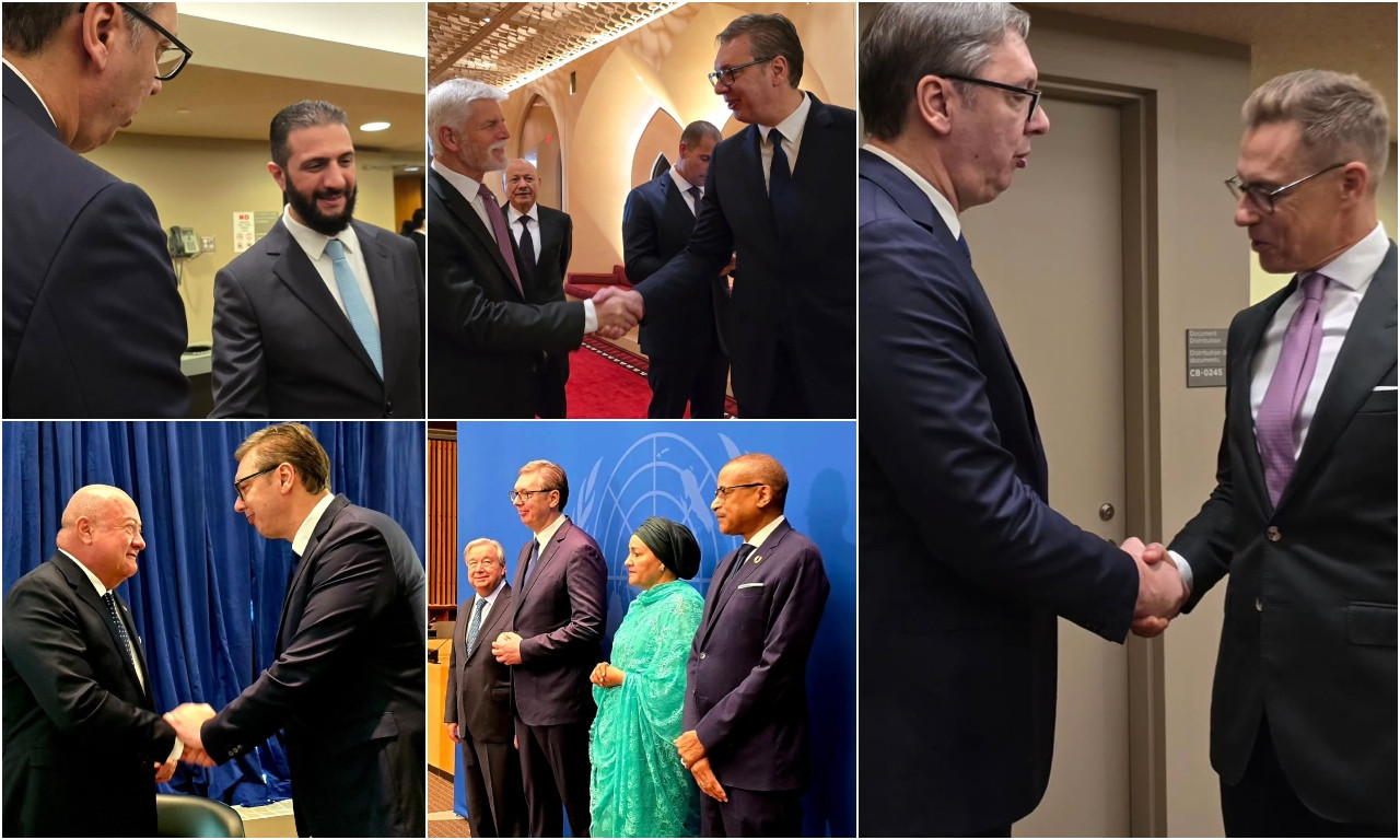 VUČIĆ U NJUJORKU Evo kako izgledaju sastanci sa svetskim liderima pred Generalnu skupštinu UN (FOTO)