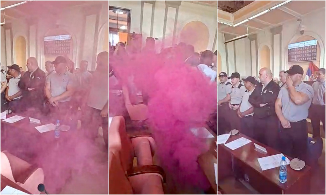 DIMNA BOMBA BAČENA U SKUPŠTINI ZAJEČARA! Pogledajte karambol u sali - tu je i kordon policije! (VIDEO)