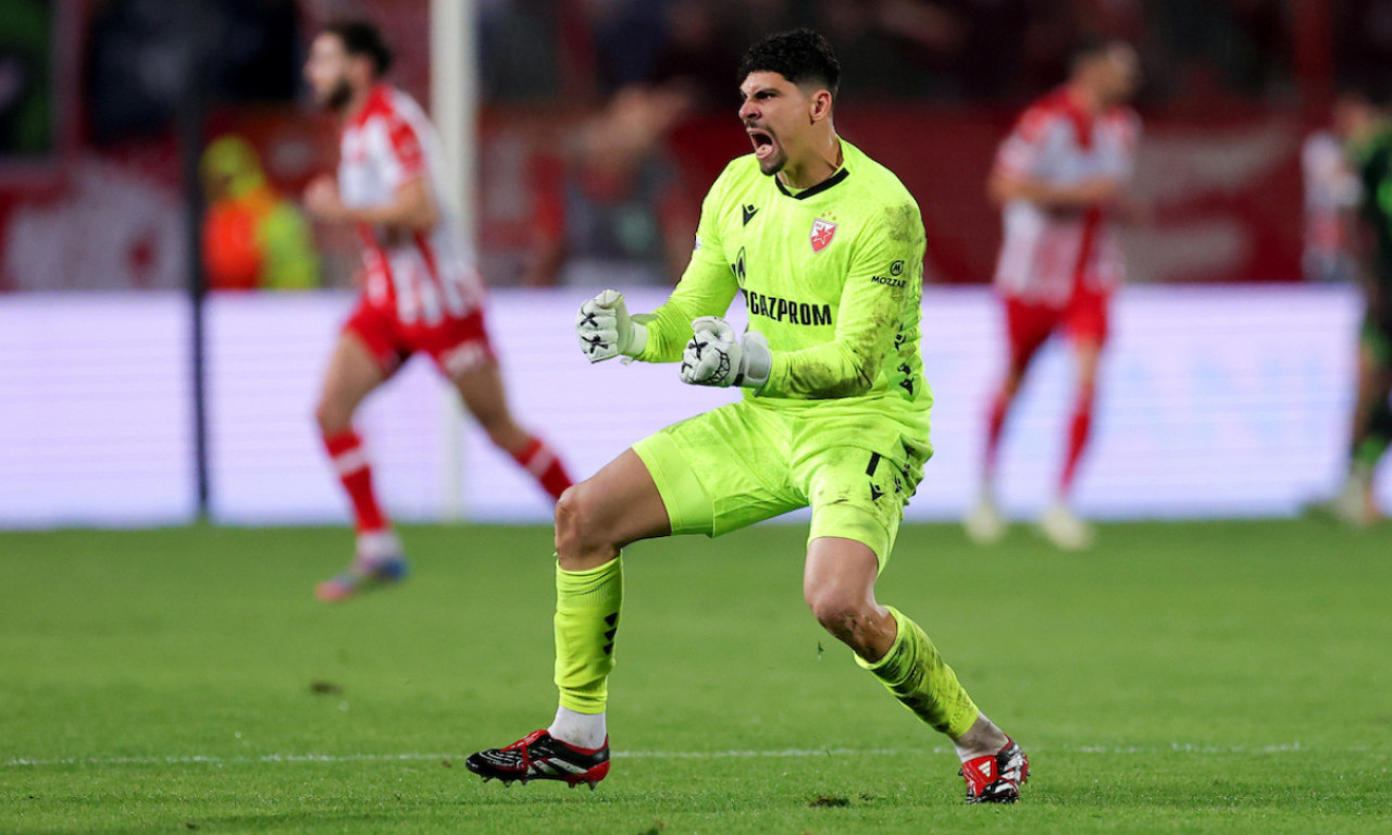 LIGA EVROPE KLIČE MATEUSU Pogledajte potez Zvezdinog golmana koji je završio U TOP5 odbrana (VIDEO)