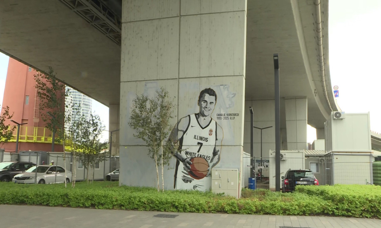 MURAL ČARLIJU KIRKU NA GAZELI Beograd odaje počast ubijenom američkom patrioti (FOTO/VIDEO)