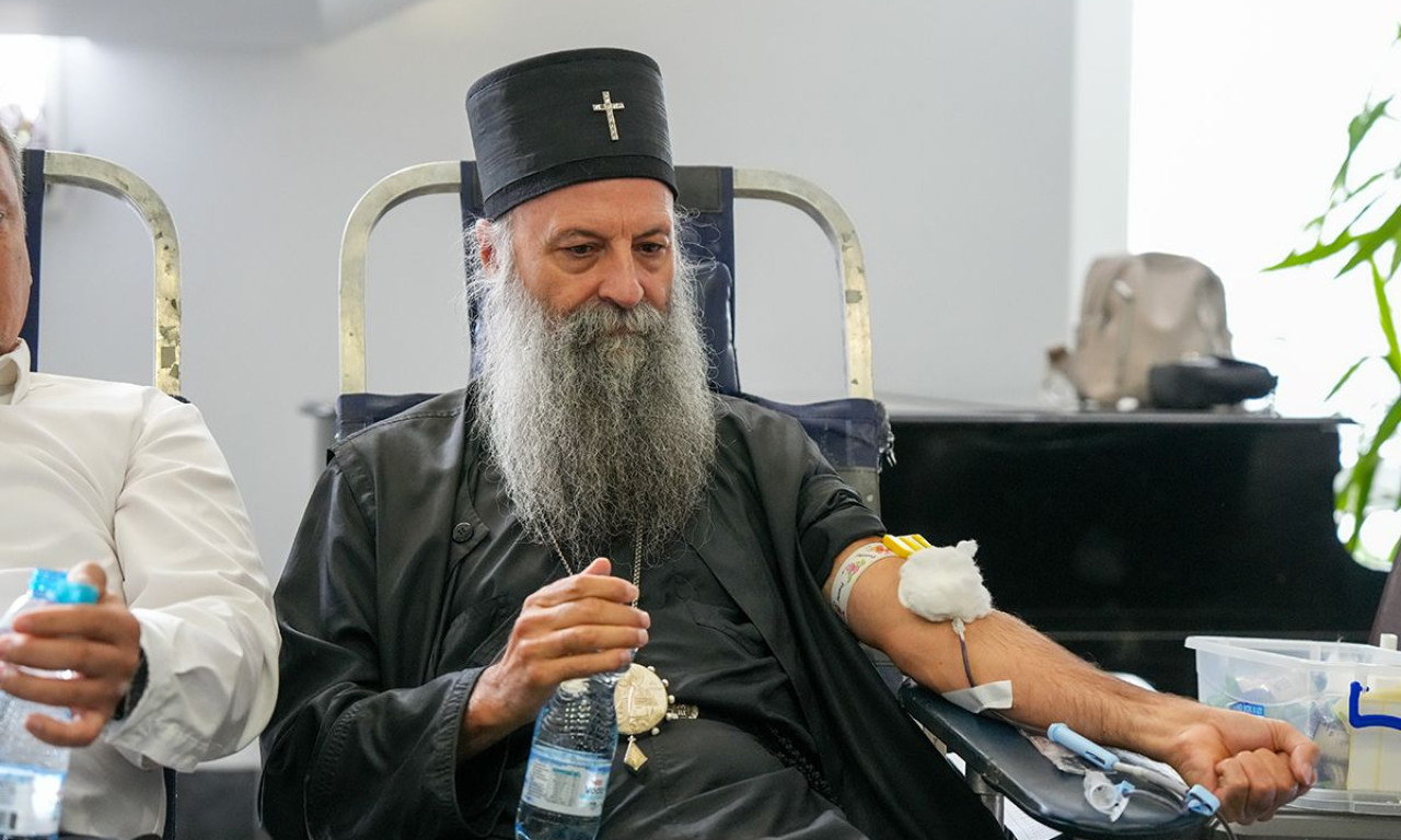 PATRIJARH PORFIRIJE DOBROVOLJNO DAO KRV Evo gde možete učiniti isto i spasiti nekome život (FOTO)