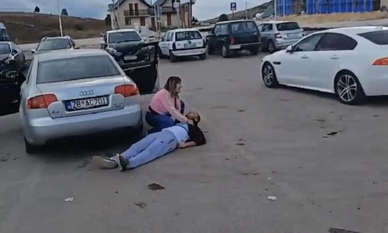 SNIMAK BRUTALNOG NAPADA U CENTRU ŽABLJAKA Žena vrišti, deca plaču i tresu se od straha, ovo su detalji užasa (VIDEO)