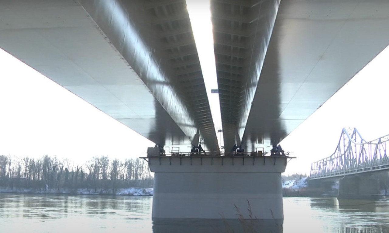 TEŠKI KAMIONI PRELAZE PREKO MOSTA NA SAVI Kreće ispitivanje konstrukcije probnim opterećenjem