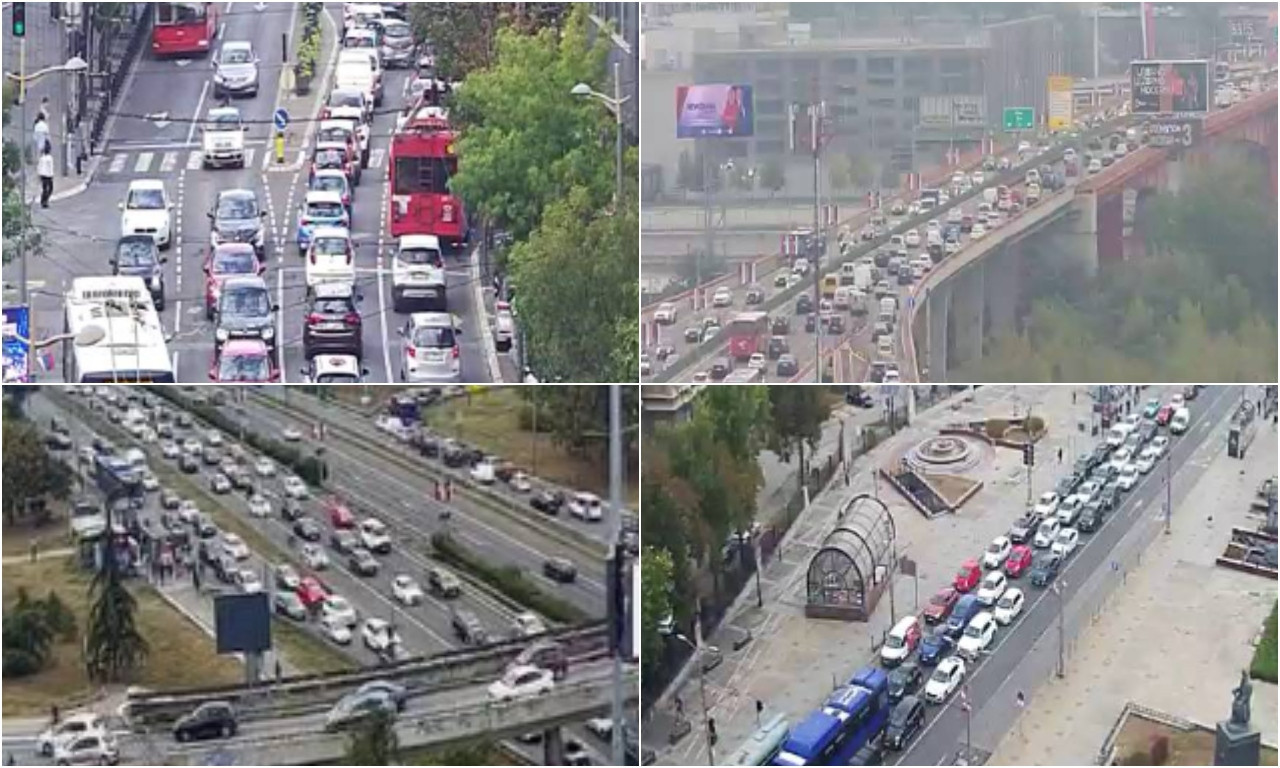 GAZELA STOJI! ZAOBILAZITE I OVE DEONICE Pogledajte gde su gužve u Beogradu trenutno (FOTO)