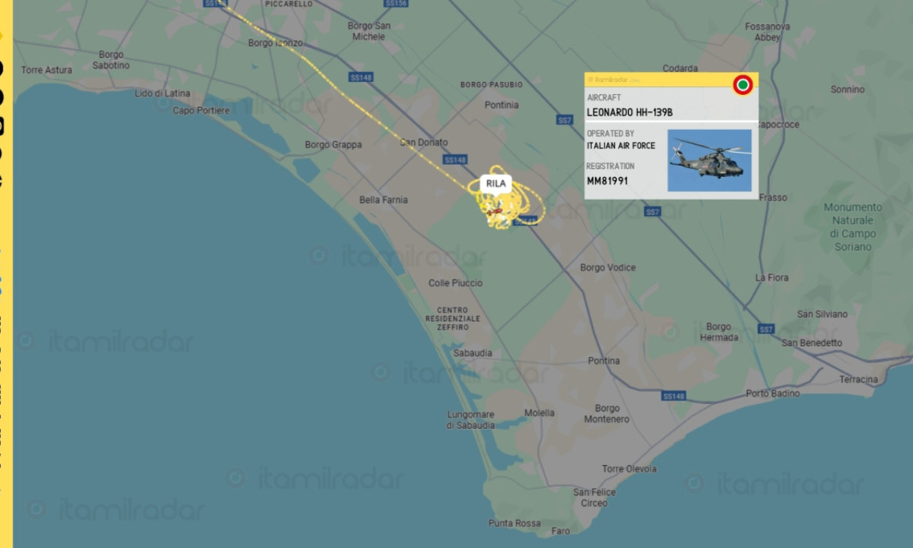 IMA MRTVIH Srušio se vojni avion iznad Italije - sve službe na nogama (MAPA)