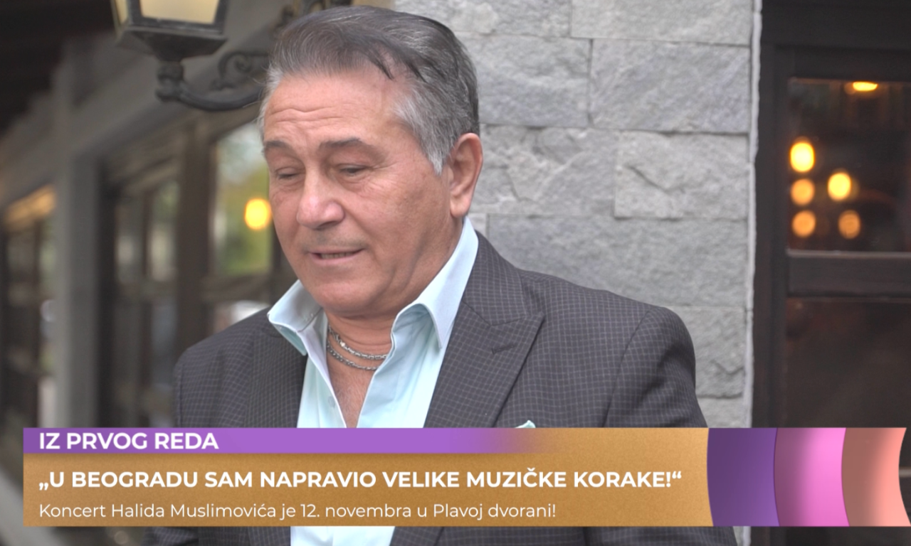 "IMAM SREĆE DA SEBI PIŠEM PESME" Halid Muslimović o koncertu u Beogradu i autorskoj krizi na estradi (VIDEO)