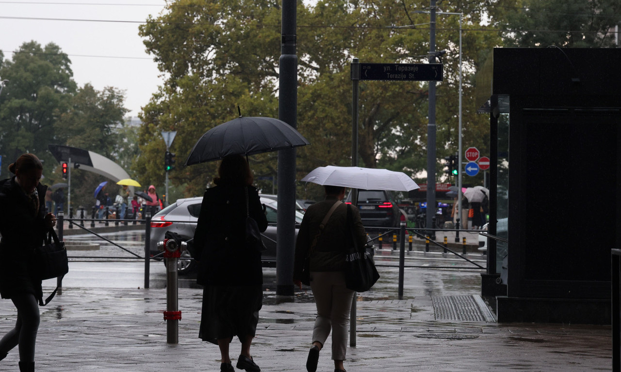 I NAREDNIH DANA PROHLADNO Kiša ne posustaje ni drugog dana vikenda