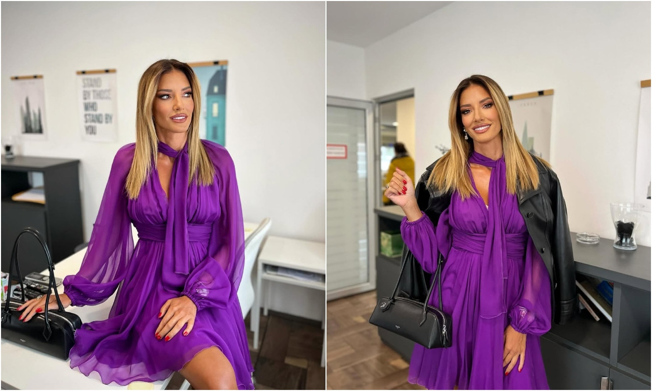 JOVANA JOKSIMOVIĆ U HALJINI BOJE JESENI Lepršava elegancija koja osvaja