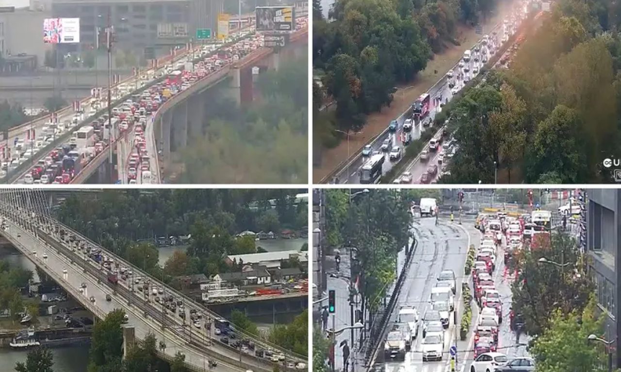 UKLJUČENJE NA GAZELU DANAS BAR SAT VREMENA! Saobraćaj otežava kiša koja ne prestaje, ne idite u ovaj deo grada ako ne morate