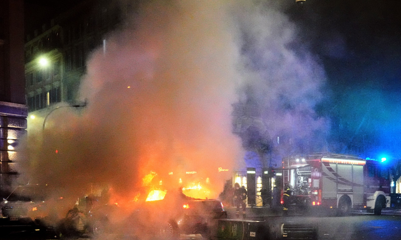 POVREĐENO 35 POLICAJACA Propalestinski protest u Rimu se pretvorio u haos (FOTO)