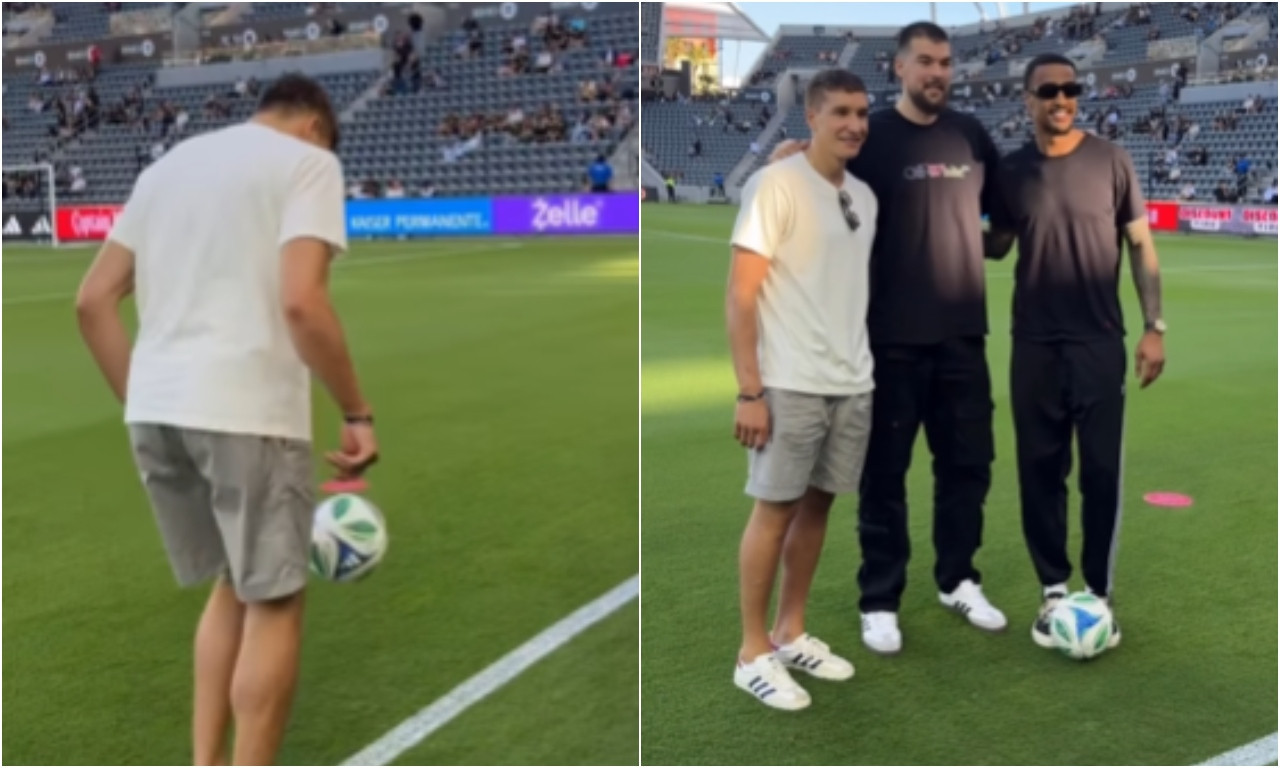 POGLEDAJTE ŠTA BOGDAN BOGDANOVIĆ UME SA FUDBALSKOM LOPTOM Kapiten Srbije "menja pravila" NBA lige (VIDEO)
