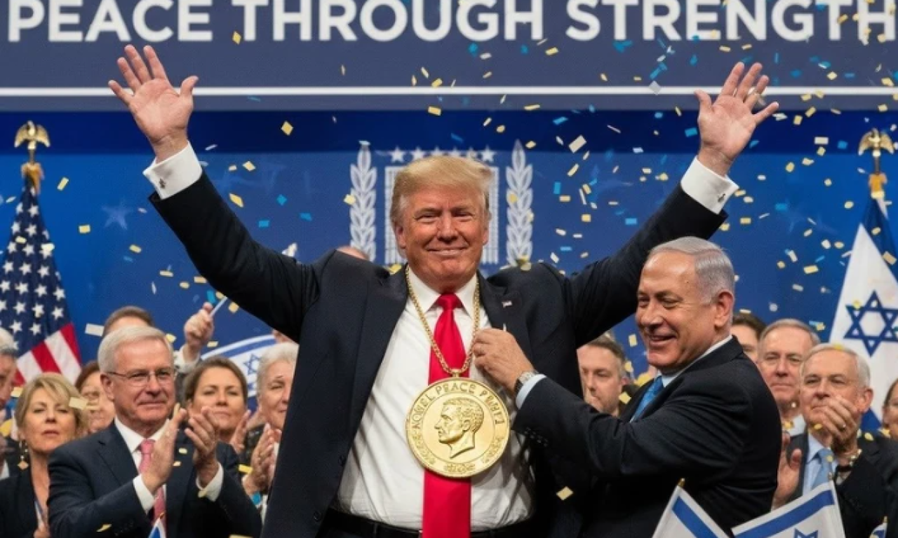 DONALD TRAMP SA NOBELOVOM MEDALJOM OKO VRATA Izrael apeluje na priznanje, španski list prognozira realne šanse (FOTO)