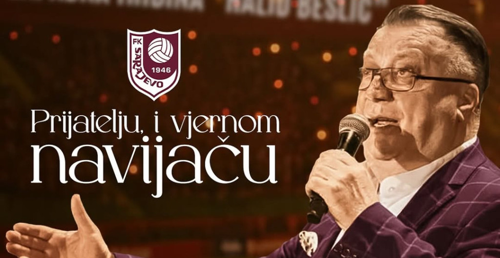 KAKAV GEST FK SARAJEVO U ČAST HALIDA BEŠLIĆA: "Od danas, zapadna tribina nosi tvoje ime!" (FOTO)