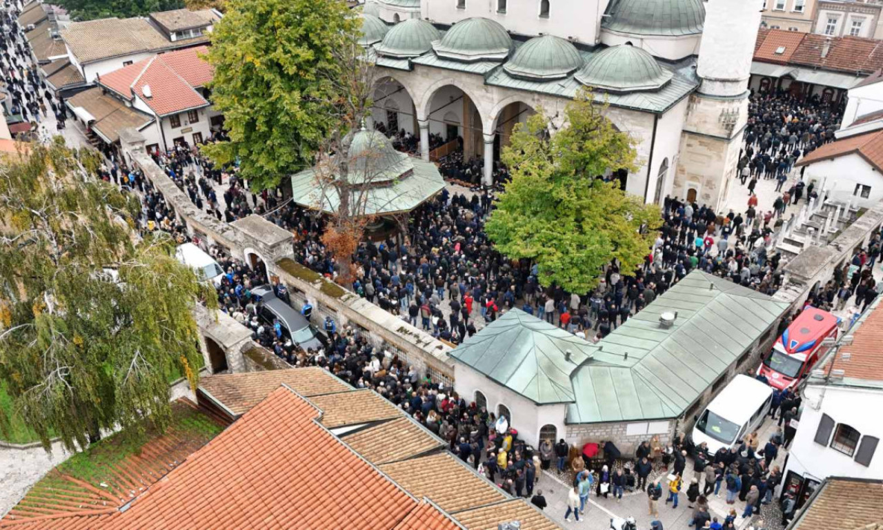 NEVEROVATNI PRIZORI IZ SARAJEVA Pogled iz vazduha na dženazu za Halida Bešlića (FOTO)