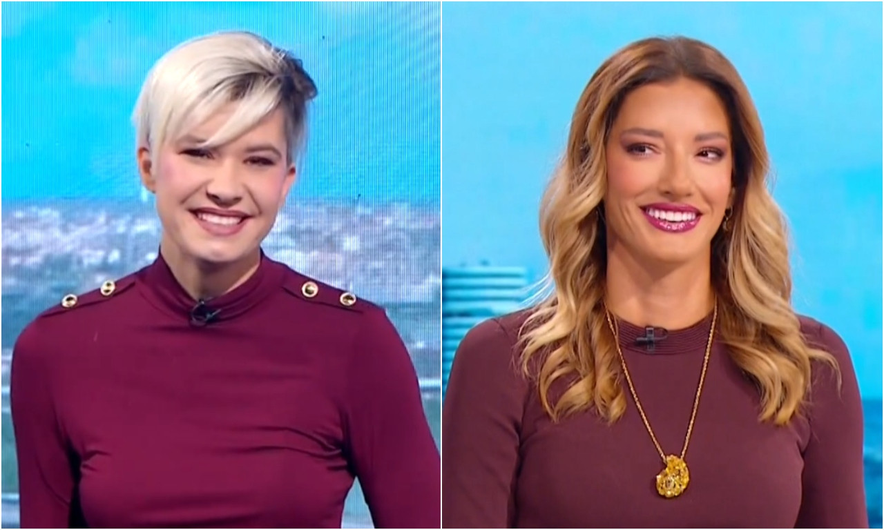 NIKAD VIĐENO U JUTARNJEM PROGRAMU Jovana Joksimović i Milica Lešić "uniformisane", napravile burgundi šou! (FOTO)