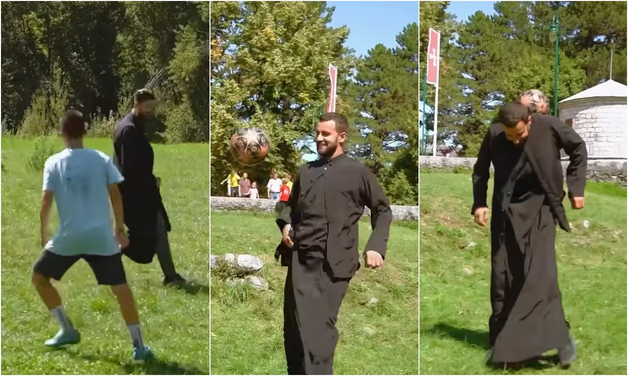 PROTOJEREJ MARJAN ŽONGLIRA KAO MESI I ZIDAN! Ovo je sveštenik iz Sutomora o kojem bruji region (VIDEO)