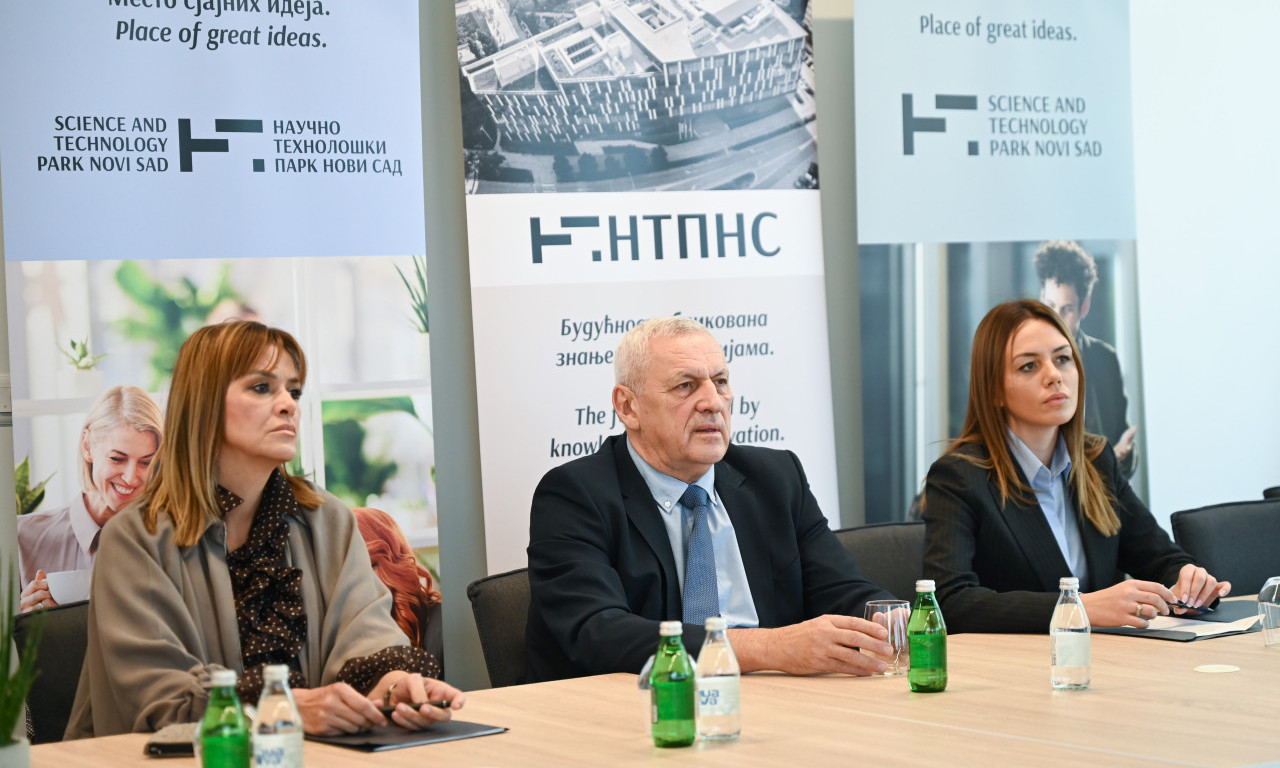 POSETA NAUČNO-TEHNOLOŠKOM PARKU U NOVOM SADU Ministar akademik Bela Balint održao sastanak (FOTO)