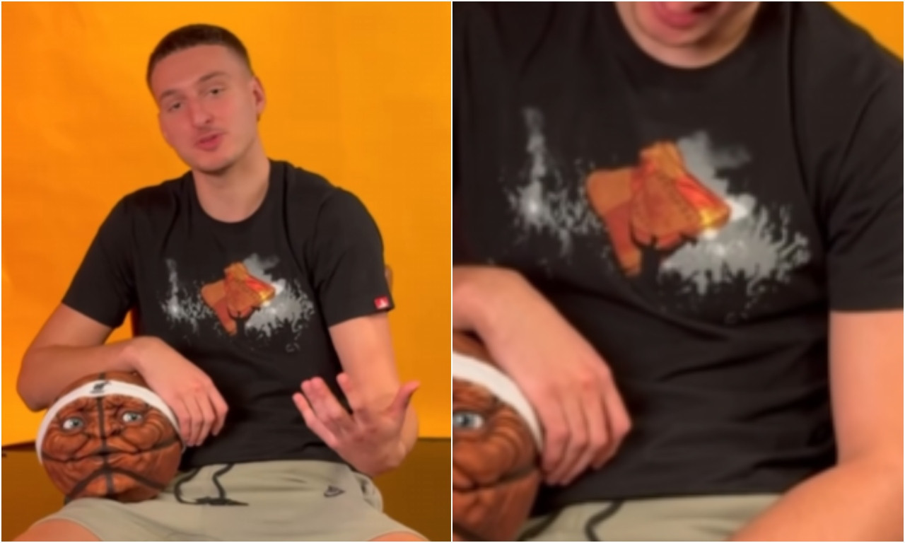 NIKOLA JOVIĆ RAZGALIO DELIJE: U majici najvatrenijih navijača Zvezde najavio novu NBA sezonu (VIDEO)