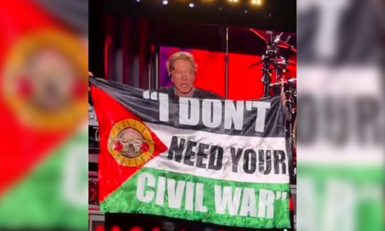 EKSPLOZIJA NA KONCERTU! Eksl Rouz razvio palestinsku zastavu usred pesme "Civil War" (VIDEO)