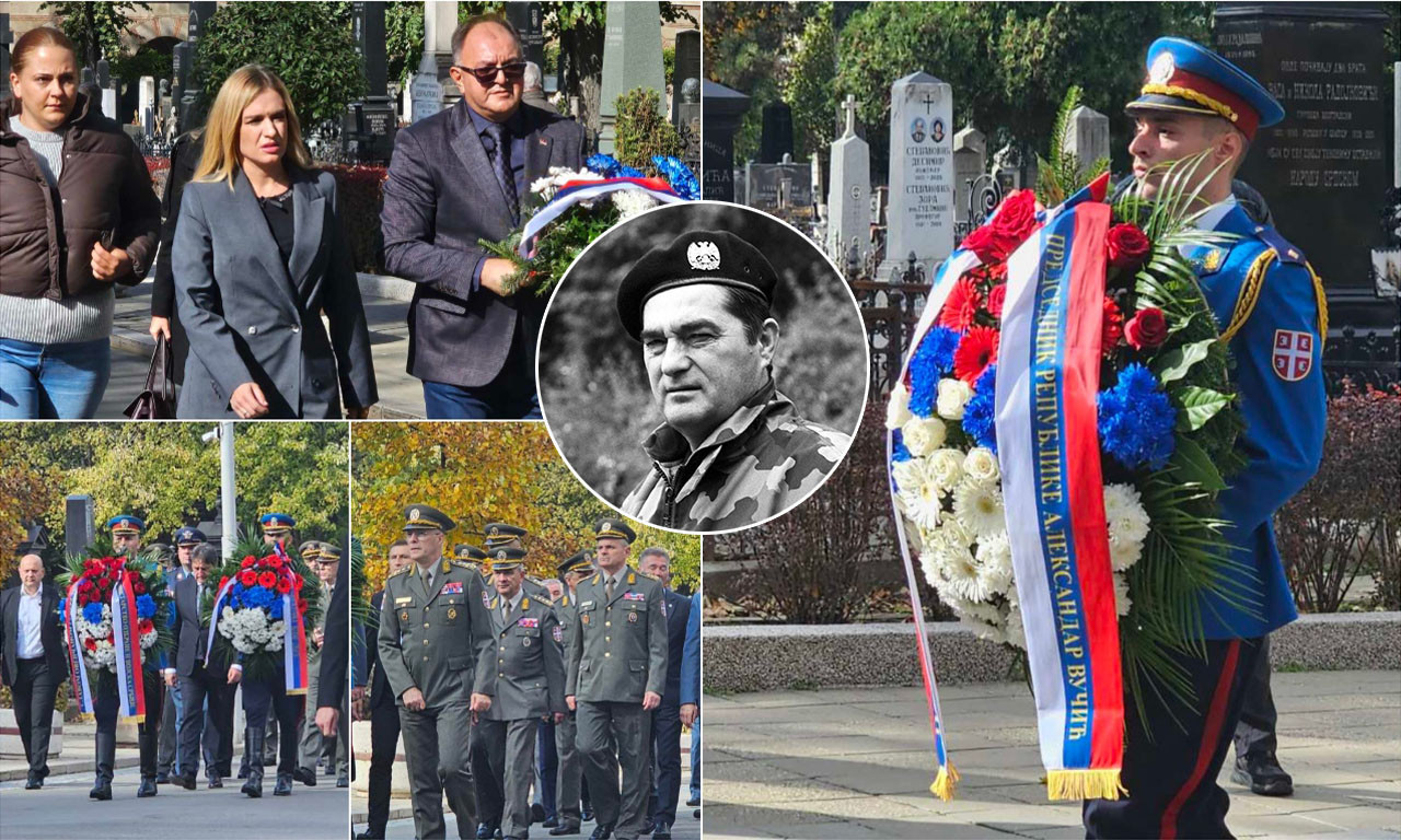 SAHRANA NEBOJŠE PAVKOVIĆA Vučić poslao venac - pogledajte ko sve ispraća generala na večni počinak (FOTO+VIDEO)