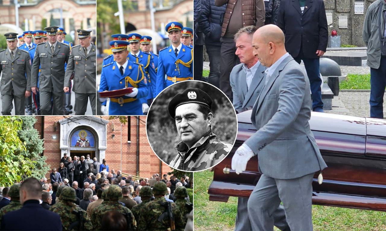 SAHRANJEN NEBOJŠA PAVKOVIĆ Deca, saborci, poštovaoci ispratili generala, predsednik Vučić poslao venac (FOTO+VIDEO)