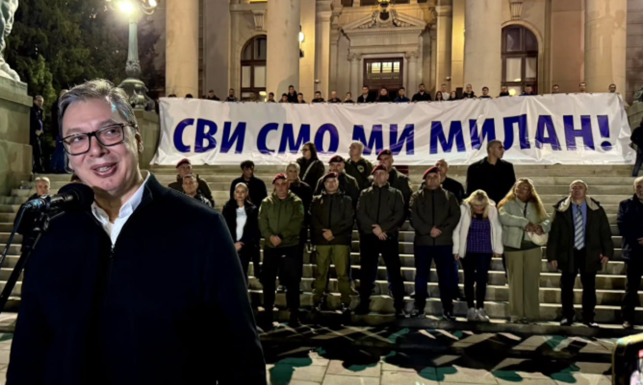 PREDSEDNIK VUČIĆ ISPRED SKUPŠTINE: "Milan Bogdanović mi je tražio da se uskoro nađemo u Ćacilendu i ja sam mu to obećao"