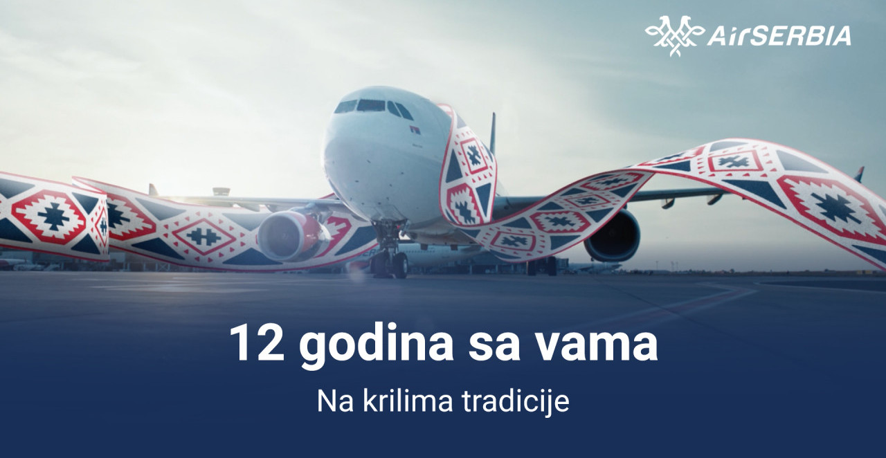 LETIMO ZAJEDNO VEĆ 12 GODINA Er Srbija poklanja rođendanski popust za 50+ destinacija širom sveta
