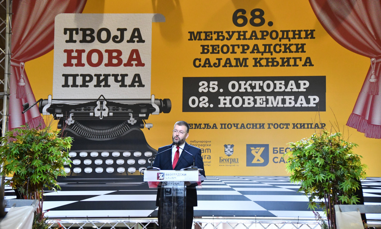 OTVOREN MEĐUNARODNI SAJAM KNJIGA U BEOGRADU Okupljene pozdravio i jedan nobelovac