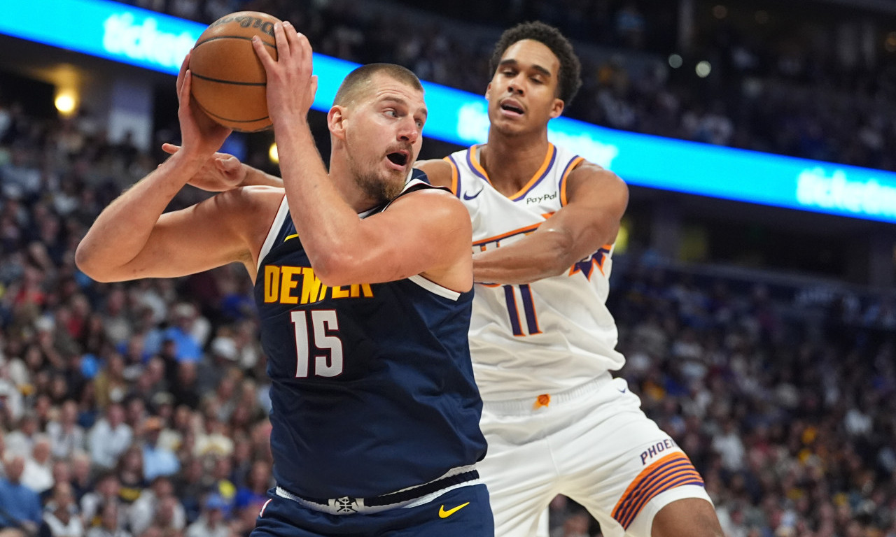 NIKOLA JOKIĆ OPET DEMONSTRIRA SILU Novi tripl-dabl Srbina, Denver razbio Finiks (VIDEO)